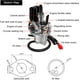 thumbnail image 3 of Carburador para carburador de motor para carburador de motocicleta de 2 tiempos de 50cc esquí esquí Gafas de esquí, 3 of 5
