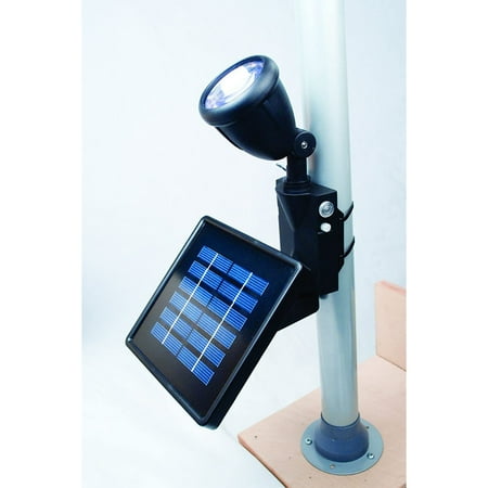 Maxsa Innovations Dusk to Dawn Solar Powered LED Flag Light with Mount