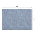 thumbnail image 6 of Unique Bargains 6pcs Stylish Faux Leather Placemats Light Blue 16.9"x11.8", 6 of 6