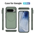 thumbnail image 5 of ELEHOLD Full Body Clear Case for Google Pixel 9/9pro, Dual Layer Military-Grade Magnetic Phone Case,F, 5 of 8