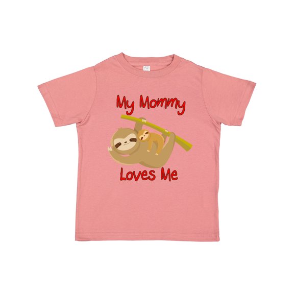 Inktastic My Mommy Loves Me Sloth Boys or Girls Toddler T-Shirt