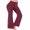 Wine Red, variant on Women Flare Yoga Pants Solid Color Stretch High Waist Workout Pants for Fitness Sport Running Activewear