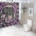 thumbnail image 7 of Orinice Elephant Bathroom Decor Set with Hooks, Colorful Graphic Print Polyester Fabric Shower Curtain for Home Decoration, Waterproof and Easy to Install 60x72, 7 of 7