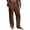 Brown_001, variant on Mens Linen Pants Straight Leg Beach Pants Drawstring Elastic Waist Summer Stylish Trousers with Pockets Black 5XL