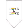 thumbnail image 1 of Love Is Love Screen Print Bandana White Small, 1 of 1