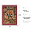 thumbnail image 2 of Shri Heruka - Buddhist Tantric Deity - Vintage Tibetan Thangka Buddhist Painting - Tibet, 17th Century - Fine Art Matte Paper Print (Unframed) 11x14in, 2 of 4