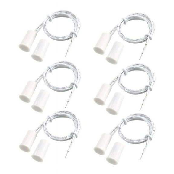 6 x Door Magnetic Switch-White