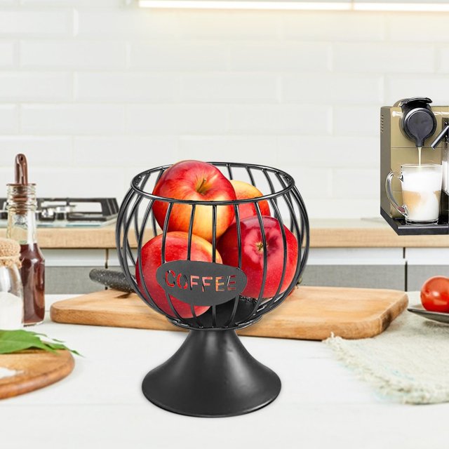 Veeogra Liquidation, Rangement de Salle de Bain, Support de Salle de Bain, Support de Rangement pour 1 Tasse de Café, Panier de Rangement en Fer pour Café, Cadre en Gelée, Support de Rangement