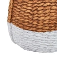 thumbnail image 4 of Benjara Reno 15" Planter- Rope Woven Design- White and Brown Finished Resin, 4 of 7