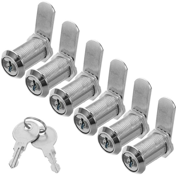 6 Set Metal Cabinet Lock With Key High Security Office Drawer Lock Mailbox Hardware Key Replacement For Desk Cabinet Home Wardrobe Toolbox