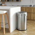 thumbnail image 5 of 13 Gal Round Open Top Kitchen Trash Can Recycling Bin with Wheels and Double Odor Filters, 5 of 7