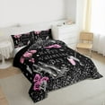 thumbnail image 3 of Castle Fairy Floral High Heels Twin Comforter Sets,Happy Valentine's Day Bedding Set, 3 of 8