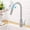 Brushed Nickel-2, variant on Brushed Nickel And Black Kitchen Sink Tap, Featuring a 360° Swivel And a Pull-Out Sprayer, Adjustable Angle, Single Hole, Single Handle Design, Modern Style