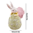 thumbnail image 3 of ON SALE! Loyerfyivos Easter Resin Bunny Eggs Easter Decorations, Spring Easter Rabbit Figurine Statue, Hand Painted Rabbit Resin Toy Easter Egg Ornament for Home Office Garden Desktop Decor, 3 of 9