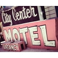 thumbnail image 2 of Delimont, Danita 24x20 White Modern Wood Framed Museum Art Print Titled - City Center Motel, 2 of 4