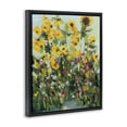 thumbnail image 2 of Stupell Industries Rustic Lodge Sunlit Sunflowers in Garden Black Floating Frame Canvas Art, 17 x 21, by Carson Overstreet, 2 of 8