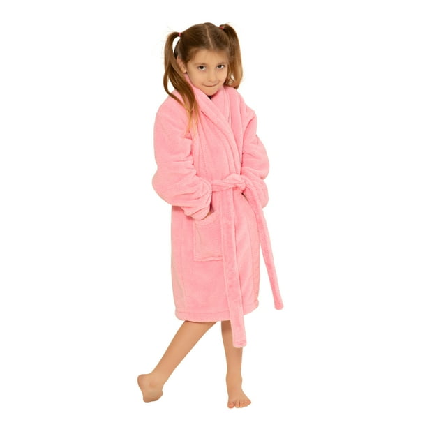 Towelnrobe - Kids Robe 100% Microfleece for Girls. Soft & Cozy Plush ...