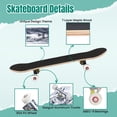 thumbnail image 4 of 31'' Complete Skateboard 7 Layer Canadian Maple Double Kick Deck Skateboards head tiger Skate Board for Beginner Adult Gifts, 4 of 5