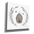 thumbnail image 2 of Epic Graffiti 'Happy to Bee Home II' by Sara Zieve Miller, Canvas Wall Art, 18"x18", 2 of 3