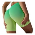 thumbnail image 2 of OKBOP Womens Shorts Athletic- Green Skinny Sports Yoga Pants Slim-Leg Loungewear Workout Bottoms, 2 of 7