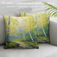 thumbnail image 3 of Orinice Impressionist Painting Graphic Decorative Cushion Throw Pillow Cover 18x18in, 3 of 5