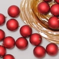 thumbnail image 2 of Northlight 32ct Red Matte Shatterproof Christmas Ball Ornaments 3.25" (80mm), 2 of 3