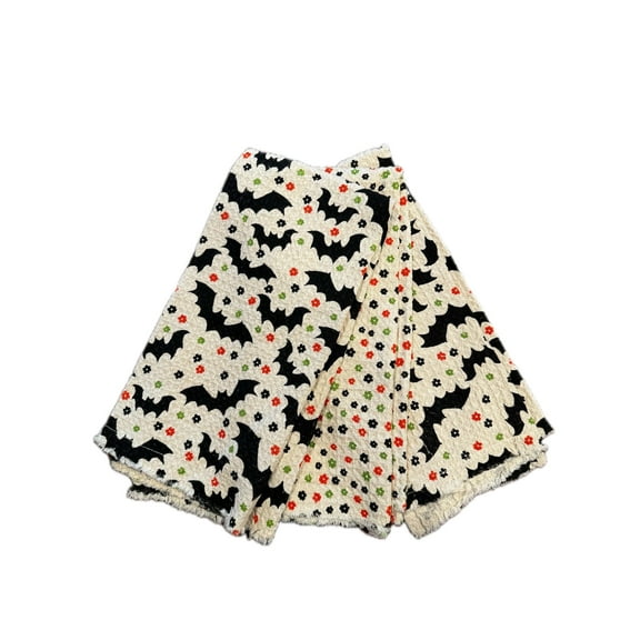 Cynthia Rowley New York Halloween Kitchen Towels - Set of 3, Bats With Flowers