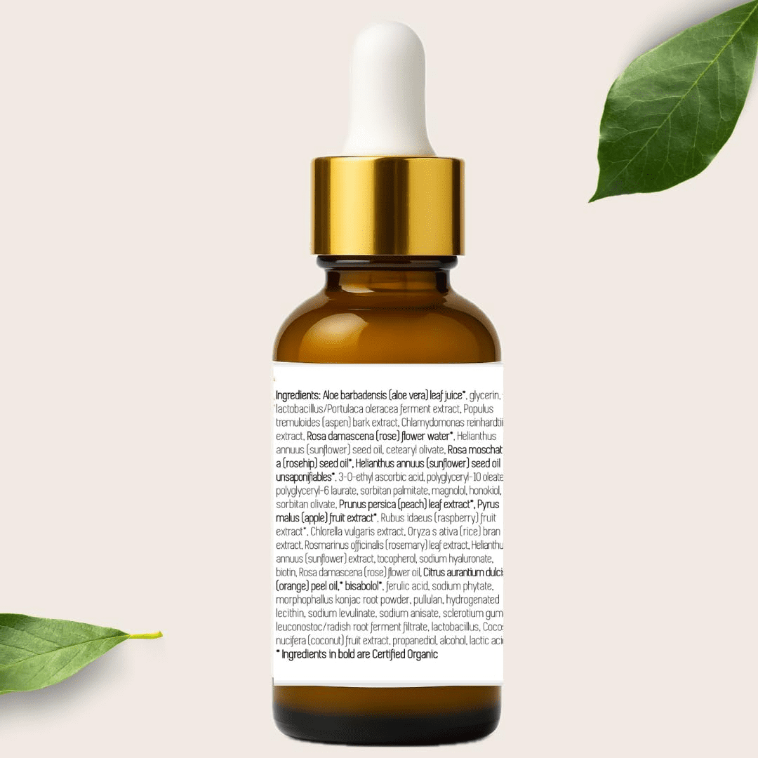 Boho Aromatic BLOOM Vita C + Purslane Brightening Vitamin C Face Serum, Antioxidant & Hydrating for Radiant Skin, Vegan & Cruelty-Free, 1 Pack