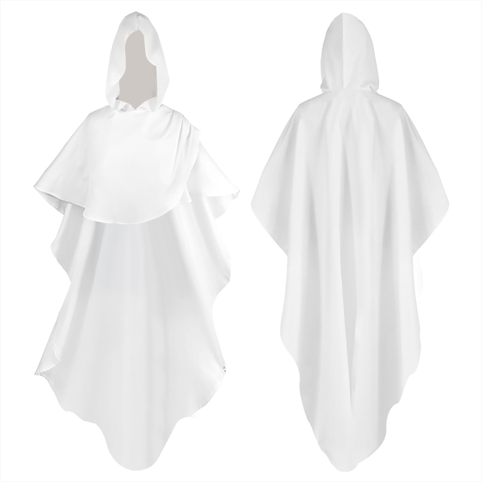 Yourumao Cloak with Hood Adult Unisex Long Hooded Cloak Solid Color ...