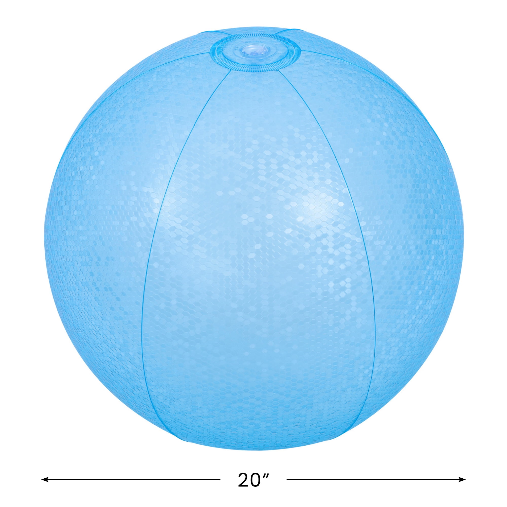20" Blue Mosaic Inflatable Beach Ball