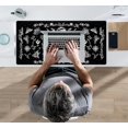 thumbnail image 5 of Cyan Green Japanese Desk Mat, Neon Tokyo Extended Mouse Pad Anime Cat Desk Pad, Gaming Mousepad XXL, Large Keyboard Mat for Gamers, Cool Computer Mat for Desk with Stitched Edges 31.5X15.7 i, 5 of 5