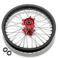 thumbnail image 4 of Tarazon 21" x 18" Front Rear Wheels Rim Red Hubs for Surron Ultra Bee Electric Dirt Bike, 4 of 5