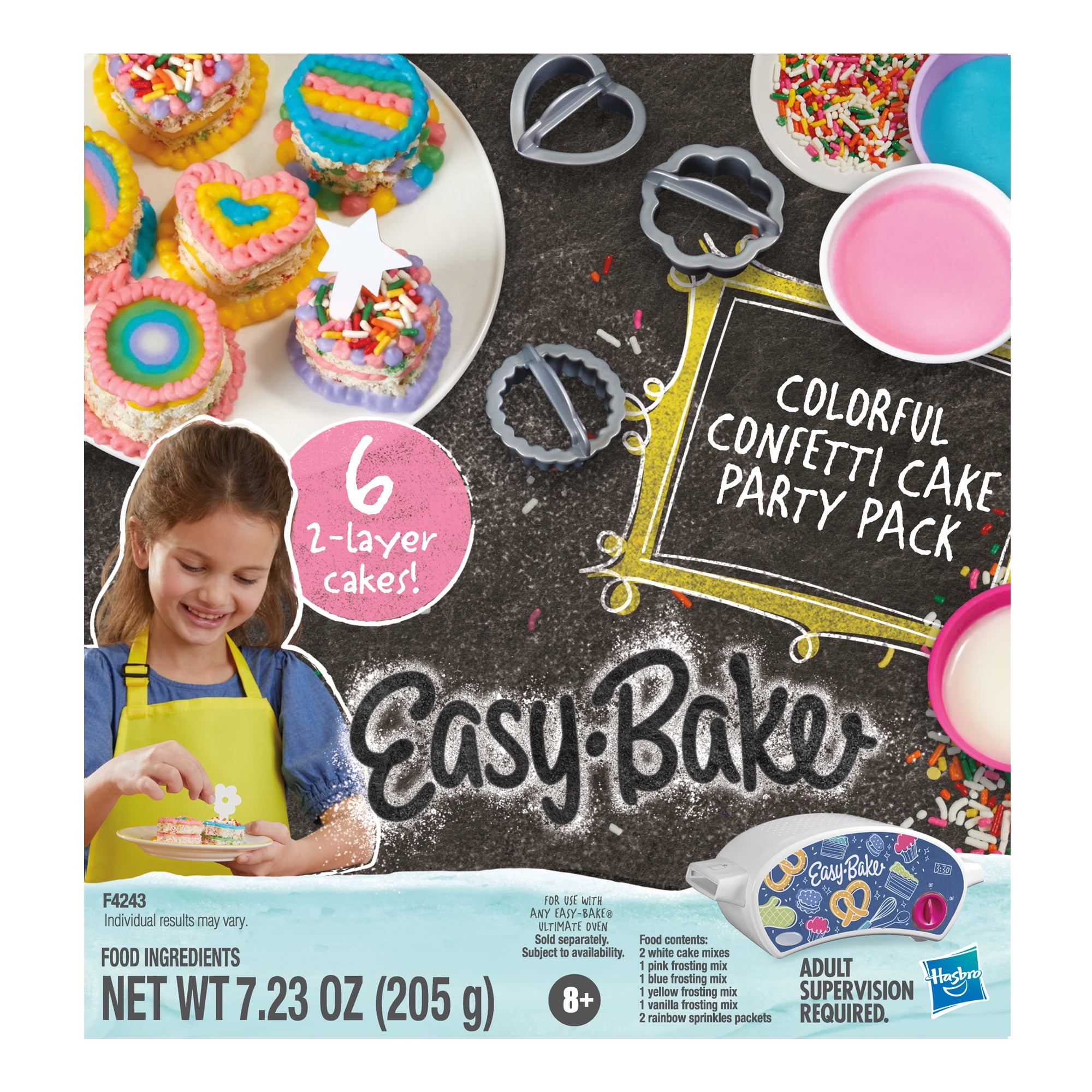 EasyBake Colorful Confetti Cake Mix Party Pack, Ultimate Oven Toy