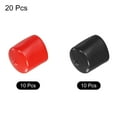 thumbnail image 3 of Juego de tapas de goma Uxcell, protector de rosca de tornillo de vinilo para tornillo y perno, negro y rojo, 1.5" 20 piezas, 3 of 5