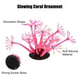 thumbnail image 4 of Unique Bargains Rose Red Aquarium Simulation Coral Sunflower Silicone Fluorescent Fish Tank Landscape Decoration 2"x4", 4 of 7