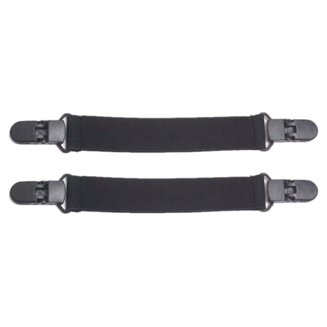 Trayknick 2Pcs Motorcycle Bike Stirrup Pants Clips Leg Boot Elastic Adjustable Straps