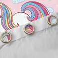thumbnail image 5 of Homewish Dreamy Unicorn Teens Black Out Curtains, Rainbow Stars Cloud Curtains Pack of 2 (42x63 Each), Kawaii Cartoon Animal Bedroom Curtains, Blackout Curtains Room Decor, 5 of 7