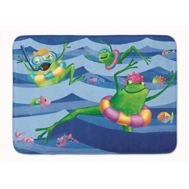 Carolines Treasures APH0089RUG Tapis en Mousse à Mémoire de Forme Lavable en Machine Grenouilles Natation