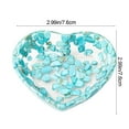 thumbnail image 3 of karymi Heart Shaped Resin Bowl with Beautiful Stone Chip Patterns, 3-Inch Transparent Decorative Trinket Dish for Jewelry and Gifts Gifts for Men Womens Gifts Family Gifts, 3 of 7