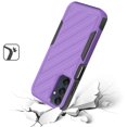 thumbnail image 3 of TJS for Motorola Moto G 5G 2024 Phone Case, [Military Grade] Noble Lined Shockproof Dual Layer Hybrid Protective Cover (Dark Purple/Black), 3 of 6