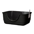 thumbnail image 1 of Caja de arena para mascotas Strade Fareast Limited inodoro para gatos antisalpicaduras fácil de limpiar gran tamaño bandeja Negro, 1 of 8