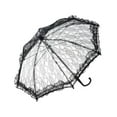 thumbnail image 2 of Kokiya Kids Decor Lace Wedding Umbrella Diameter 50cm for Wedding Party Photo Props Black, 2 of 9