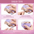 thumbnail image 5 of ILAVYO Electric Nail Clipper, 2-in-1 Trimmer & Polisher with LED Light, Dual Speed for Thick & Thin Nails, USB Rechargeable with Debris Storage, Fingernai Clippers for Seniors, Adult（Purple）, 5 of 9