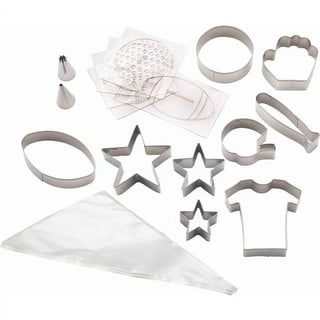 Cake Decorating Kit by CiE. Set of 15; Fondant modeling tools, crimper set  and frill cutter. 