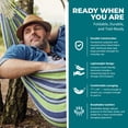 thumbnail image 6 of Bliss Hammocks 60"W Double Hammock with Rope Loops & Tree Straps, 265 lb, Blue Honu Strip, 6 of 14