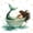 Teal White, variant on Manfei Dreamy Bath Mermaid Twin Quilt Set, Dreamy Butterfly Twin Coverlet Set, Teal White, 2pcs, 1 Bedspread and 1 Pillowcase