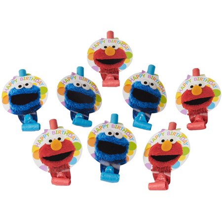 Elmo Party Blowers, 8pk, Party Supplies