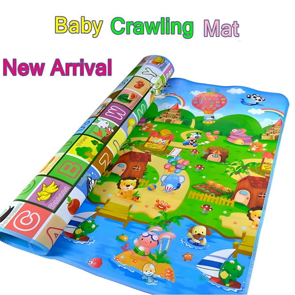 BESTSKY Baby Kids Crawling Mat for Playing, Care Foam Floor Reversible Waterproof Play Game Mat for Infants Baby and Toddlers