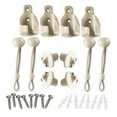 thumbnail image 3 of Juego de 16 cuerdas elásticas para amarrar persianas y cortinas, accesorios de fijación versátiles Blanco, 3 of 9