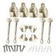 thumbnail image 3 of Juego de 16 cuerdas elásticas para amarrar persianas y cortinas, accesorios de fijación versátiles Blanco, 3 of 9